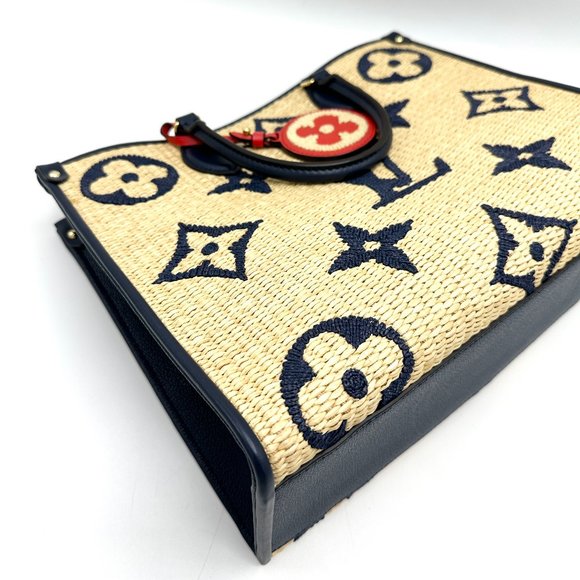 Louis Vuitton By The Pool Woven Raffia OnTheGo MM - Picture 6 of 9